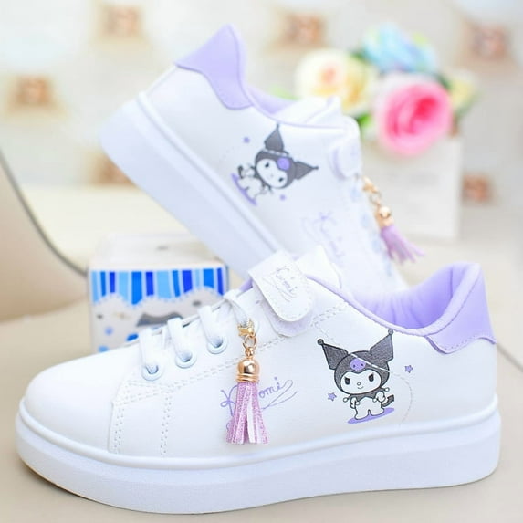 Kawaii Anime Kuromi Cinnamoroll Sneakers for Girls - Kids Lightweight Breathable Casual Mesh Board Shoes Gift