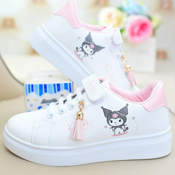 Kawaii Anime Kuromi Cinnamoroll Sneakers for Girls - Kids Lightweight Breathable Casual Mesh Board Shoes Gift