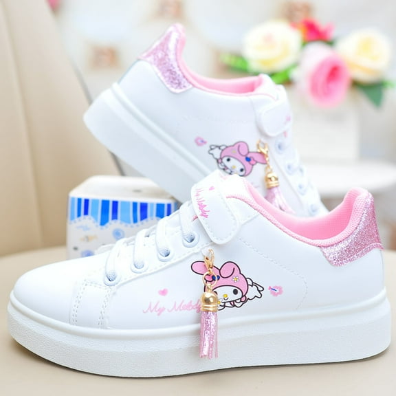 Kawaii Anime Kuromi Cinnamoroll Sneakers for Girls - Kids Lightweight Breathable Casual Mesh Board Shoes Gift