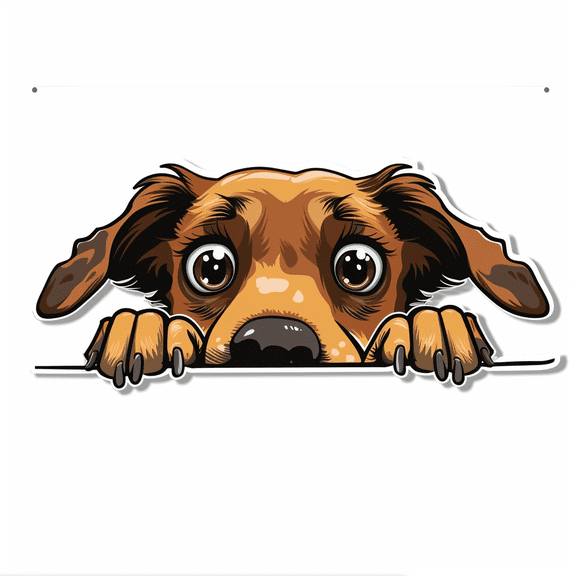 Kawaii Anime Peeking Dog Vinyl Sticker for Car, Laptop, Window, Notebook  Funny Cute Puppy Decal, Weatherproof Animal Car Accessory, Gift for Dog Owners, Pet & Cartoon Lovers