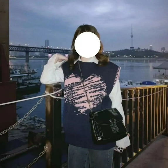 Kawaii Anime Sanrio My Melody Printed Sweater Cute Cartoon Character Knit Loose-Fitting Warm Top Girls Gift