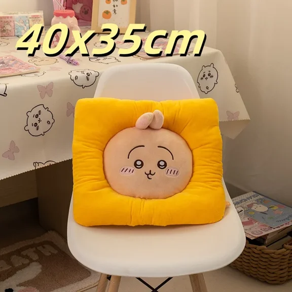 Kawaii Anime Sitting Cushion Chiikawa Usagi Hachiware Plush Cushion Seat Pad For Sofa Bed Throw Pillow Home Decoration
