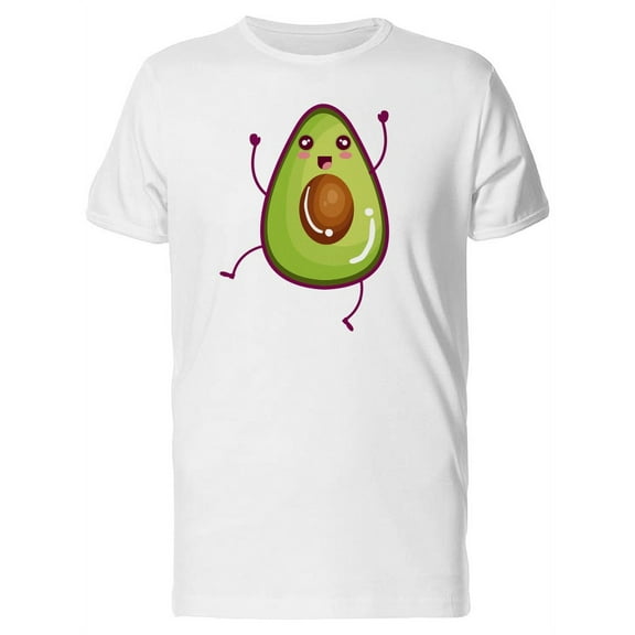 Kawaii Avocado Fresh Fruit T-Shirt Men -Image by Shutterstock, Male Large