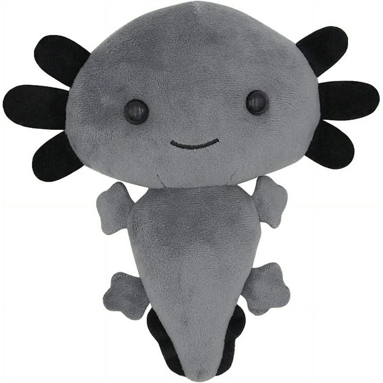 Kawaii Axolotl Plush Toy Soft Gray Axolotl Stuffed Animal Plush 7.9 in