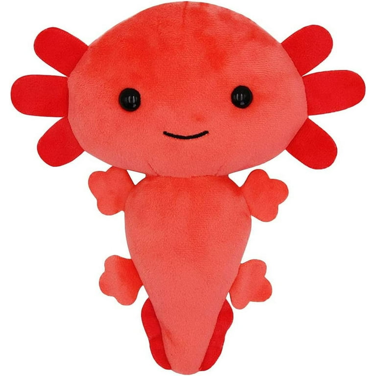 Kawaii Axolotl Plush Toy Soft Red Axolotl Stuffed Animal Plush 7.9 in