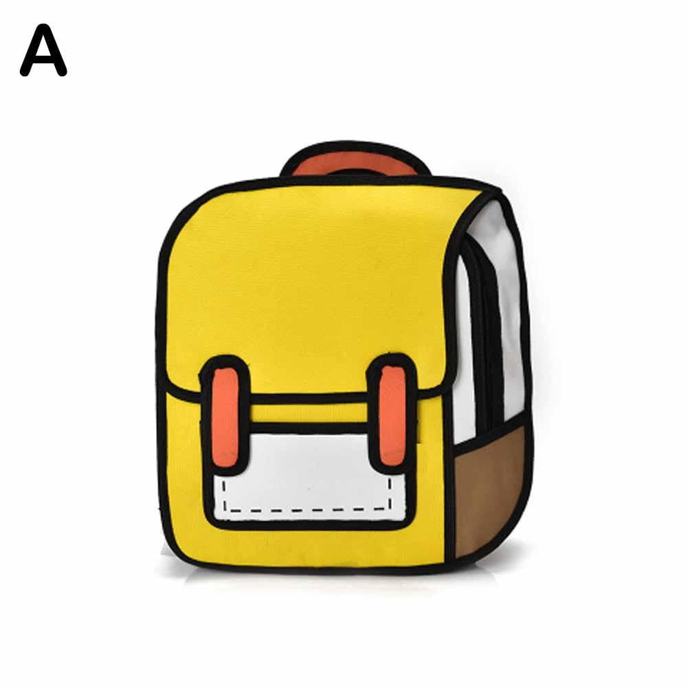 Oxford Cloth Bags Teenager Jump Style 3D Backpack 16Inch 2D Drawing Anime  Comic Cartoon Backpack For Student Travel Rucksack Bag _ - AliExpress Mobile