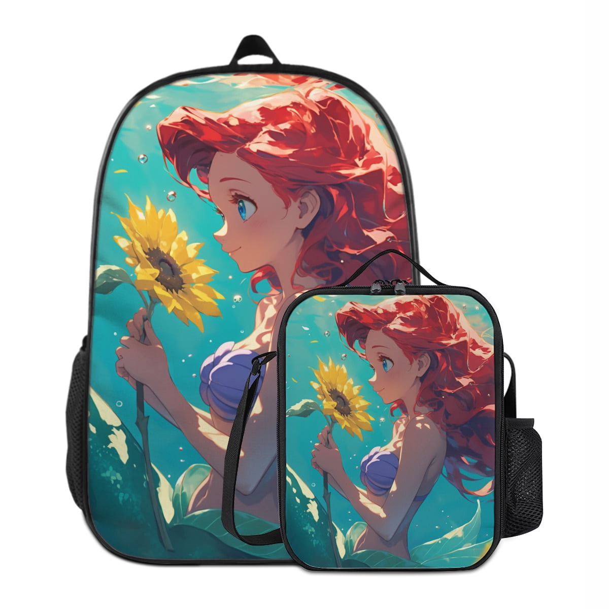 Dreaweet Kids Backpack Set With Lunch Box - 4-in-1 School Bag Combo Includes Pencil Case & Water Bottle Sleeve