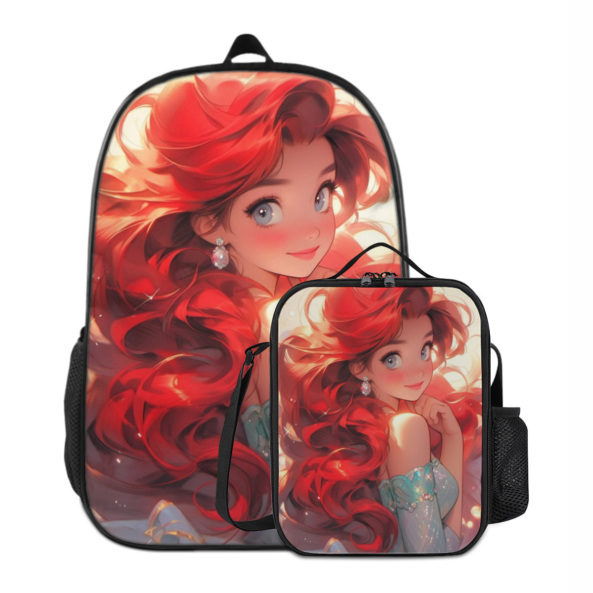 Dreaweet Kids Backpack Set With Lunch Box - 4-in-1 School Bag Combo Includes Pencil Case & Water Bottle Sleeve
