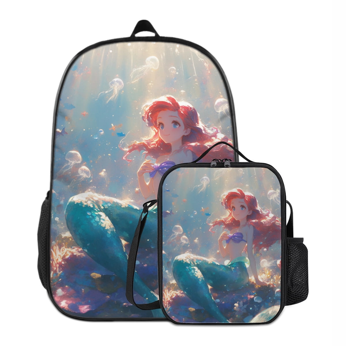 Dreaweet Kids Backpack Set With Lunch Box - 4-in-1 School Bag Combo Includes Pencil Case & Water Bottle Sleeve