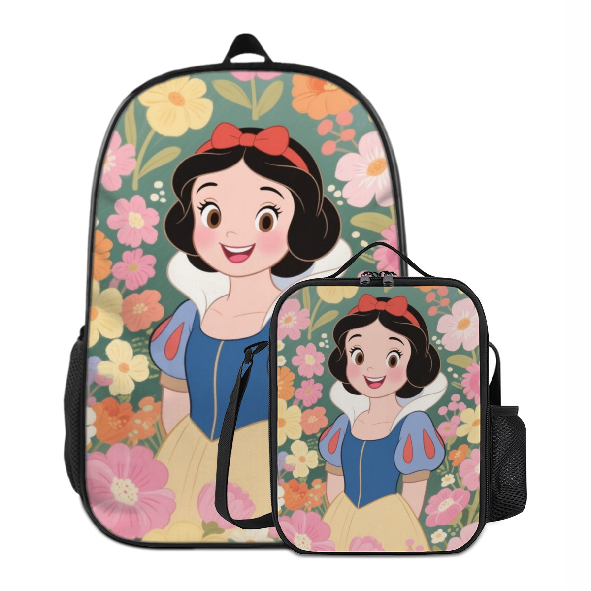 Dreaweet Kids Backpack Set With Lunch Box - 4-in-1 School Bag Combo Includes Pencil Case & Water Bottle Sleeve