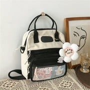 Kawaii Backpack With Kawaii Pins And Accessories Kawaii, Kawaii Aesthetic Backpack, Cute Ita Bag