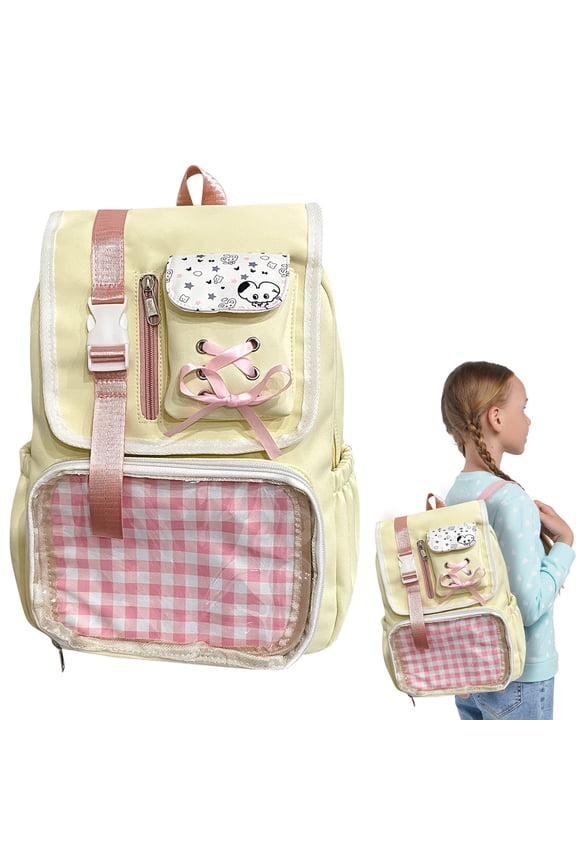 Kawaii Backpack for , Cute Bag Backpack with Pin Display InsertAesthetic travel bookbagHigh quality durable