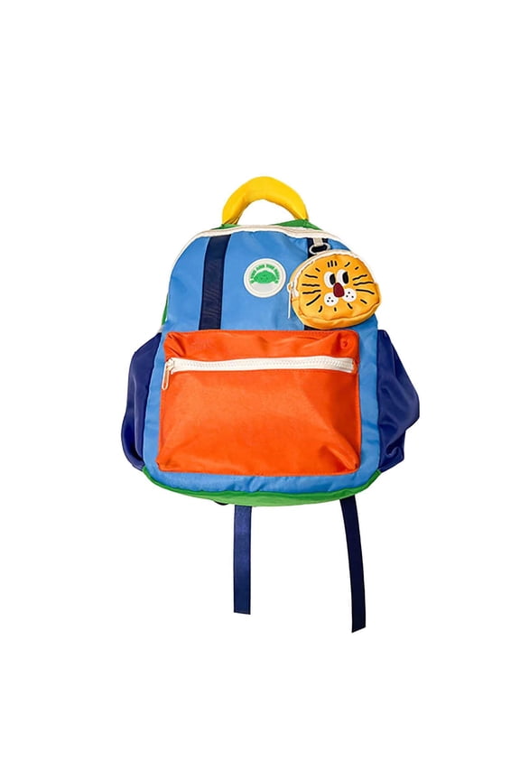 Kawaii Backpack with Cute Mice Pattern Bag Contrast Nylon Backpack Y2k Cute Backpack