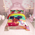thumbnail image 1 of Kawaii Ballet Bedding King Magical Black King Comforter Set Pink Duvet Insert Princess Dancer Down Comforter Melody Music Notes Bedding Comforter Sets Cute Bedroom Decor Soft Cozy 3pcs, 1 of 6