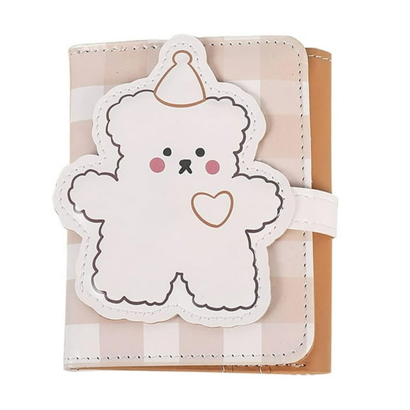 Kawaii Bear Wallet Cute Cartoon Card Holder Girls Coin Purse Anime Key Bag Card Case Front Pocket Wallet - style:style2