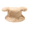 thumbnail image 1 of Kawaii Big Ear Hat Solid Color/ Leopard Print Faux Rabbit Fur Cap Winter Fall Warm Fisherman Cap Trend Bucket Casual Cap, 1 of 20