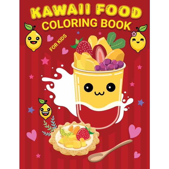 Kawaii Book for Kids: Cute Kawaii Activity Book for Children, Coloring Kawaii For Kids, (Paperback)