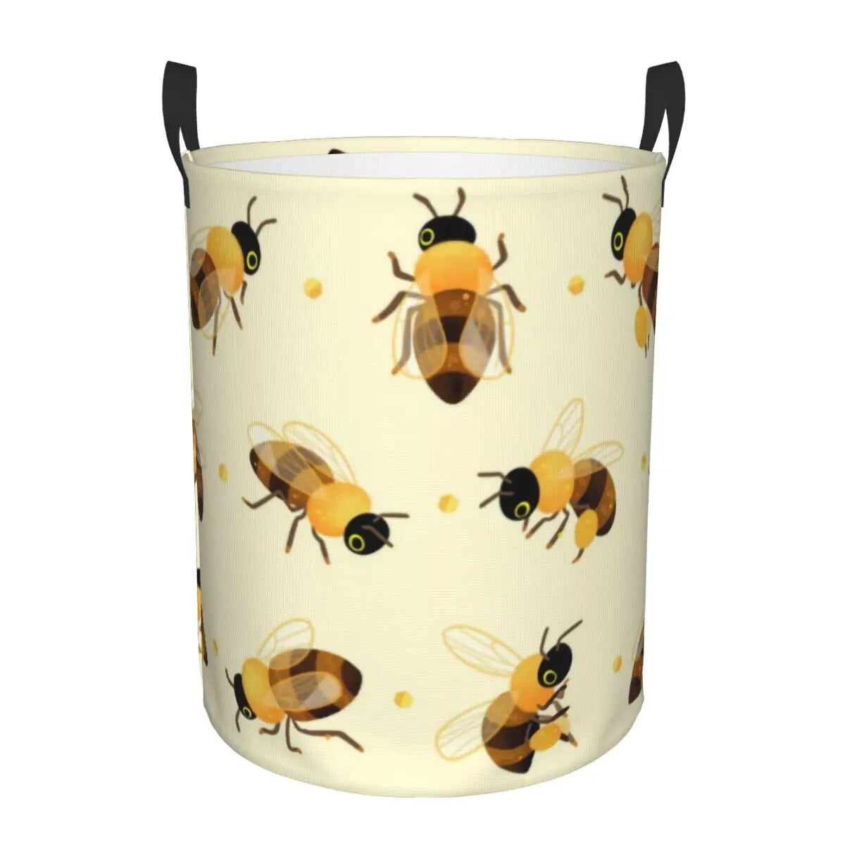 Kawaii Bumblebee Laundry Hamper Large Storage Basket Honey Bee Boys Toy