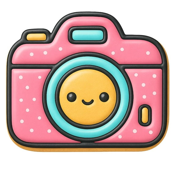 Kawaii Camera Cookie Cutter - 4x3.4" Fun Kitchen Baking Design