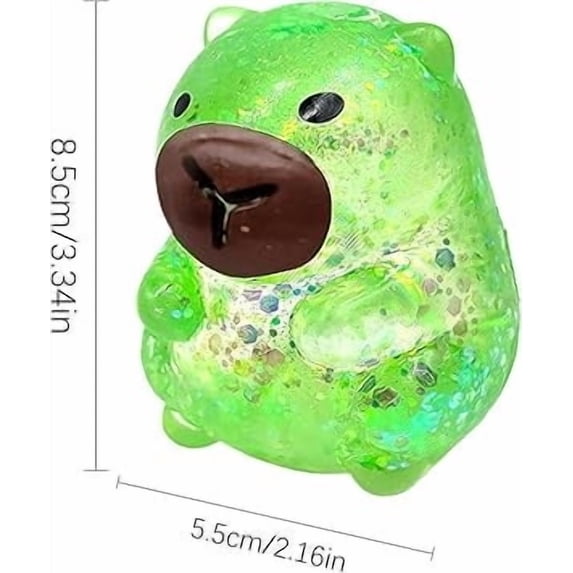 Kawaii Capybara Squishy Toys, Stress Balls , Autism Sensory Toys Animal Party Favors Stress Relief Gifts Squishy Sugar Ball, Classroom Prizes Easter Basket Stuffers (Blue)
