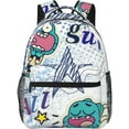thumbnail image 1 of Kawaii Cartoon Backpack The Amazing Anime World Of Gumball Pattern Backpack Lightweight Durable Travel Laptop Backpack Cartoon Anime Fans Gift, 1 of 7