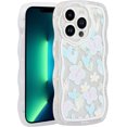thumbnail image 1 of Kawaii Case for iPhone 13 Pro, Case Cute Cartoon Love for Girls Kids Teens Phone Cases Cover for iPhone 13 Pro 2021 (6.1 Inch), Blue Heart Pattern, 1 of 14