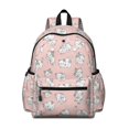 thumbnail image 1 of Kawaii Cat Pink Pattern Cute School Backpack with Padded Back and Adjustable Shoulder Straps 13.4"x11"x4.7", 1 of 5