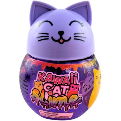 Kawaii Cat Slime PURPLE Slime