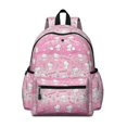 thumbnail image 1 of Kawaii Cat and Tea Pink Pattern Cute School Backpack with Padded Back and Adjustable Shoulder Straps 13.4"x11"x4.7", 1 of 5