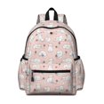 thumbnail image 1 of Kawaii Cat and Yarn Pink Pattern Cute School Backpack with Padded Back and Adjustable Shoulder Straps 13.4"x11"x4.7", 1 of 5