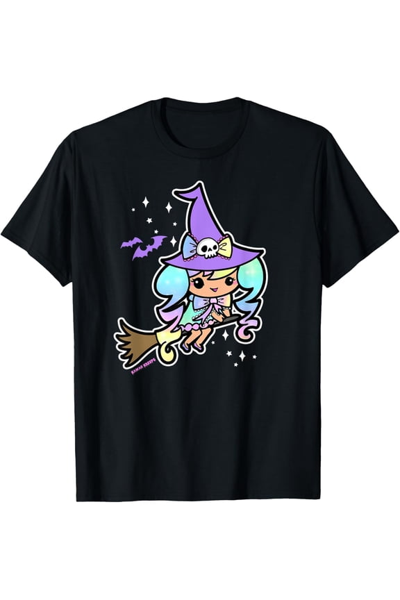 Kawaii Chibi Witch Witchy Pastel Goth Gothic Lolita Space T Shirt