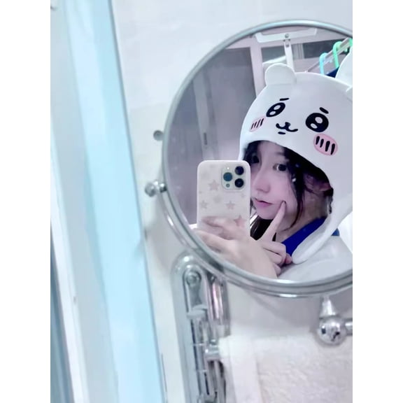 Kawaii Chiikawa Hachiware Usage Hat 3D Ears Cartoon Anime Accessories Cosplay Plush Head Hat Photo Prop Cute Birthday Gift