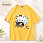 Kawaii Chiikawa Momonga Short Sleeve T-Shirt Soft Breathable Comfortable Loose Unisex
