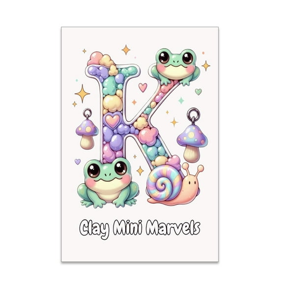 Kawaii Clay Mini Marvels Wall Art - Kids Room Decor - 13x19 Poster Print