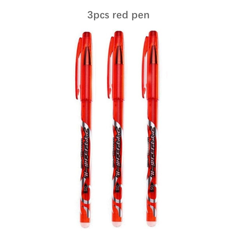 Kawaii Color Ink Erasable Pen Set Washable handle Ballpoint Pens for