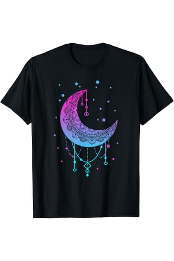 Kawaii Colorful Pastel Goth Moon T-Shirt