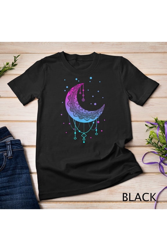 Kawaii Colorful Pastel Goth Moon Unisex T-shirt