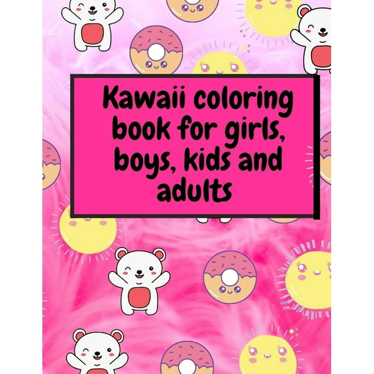 Anime Girl Coloring Book: For Kids with Cute Lovable Characters In Fun  Fantasy Anime