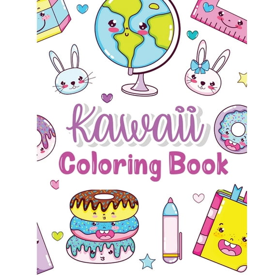 Kawaii Coloring Book: Kids Coloring Book with Funny Kawaii - Coloring Books - Gifts for Children - Kawaii Doodle Colorin, (Paperback)