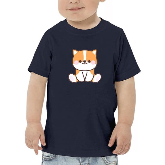 Kawaii Corgi Dog Sitting T-Shirt Toddler -Image by Shutterstock, 2 Toddler
