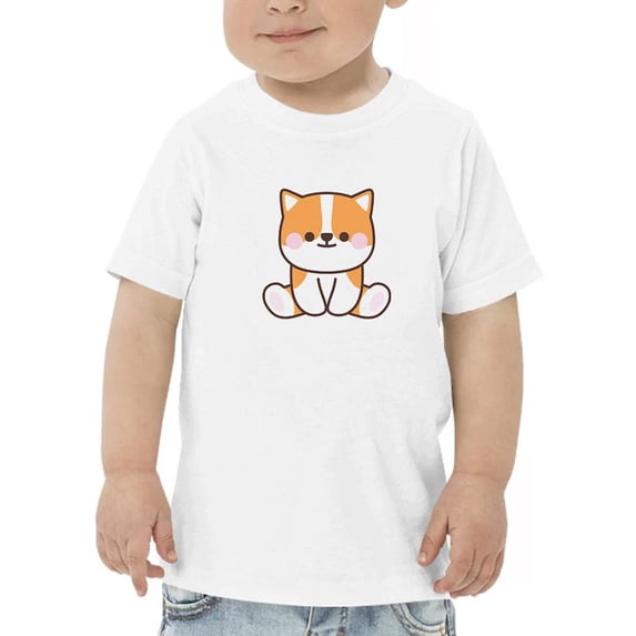 Kawaii Corgi Dog Sitting T-Shirt Toddler -Image by Shutterstock, 2 Toddler