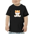 thumbnail image 1 of Kawaii Corgi Dog Sitting T-Shirt Toddler -Image by Shutterstock,  3 Toddler, 1 of 4