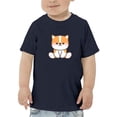 thumbnail image 1 of Kawaii Corgi Dog Sitting T-Shirt Toddler -Image by Shutterstock,  4 Toddler, 1 of 4