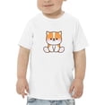 thumbnail image 1 of Kawaii Corgi Dog Sitting T-Shirt Toddler -Image by Shutterstock,  5 Toddler, 1 of 4