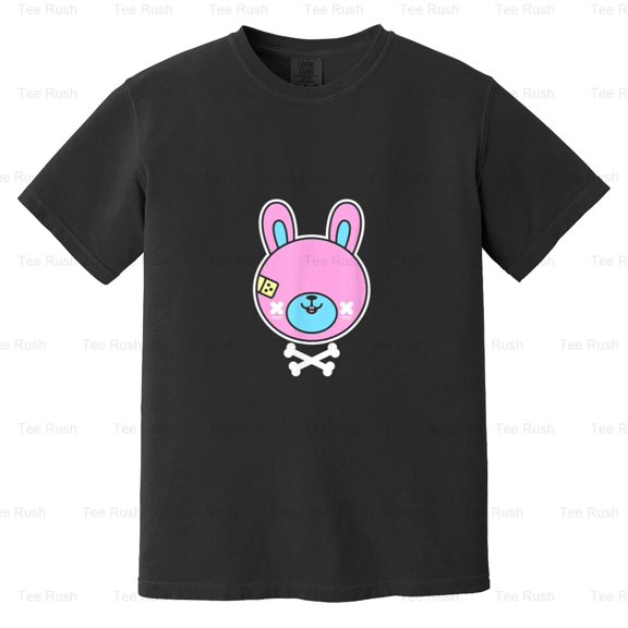 Kawaii Creepy Cute Pastel Goth Bunny, Rabbit, Sweet, Alt, Emo Gift, Comfort Color T-Shirt Unisex, up to 4XL