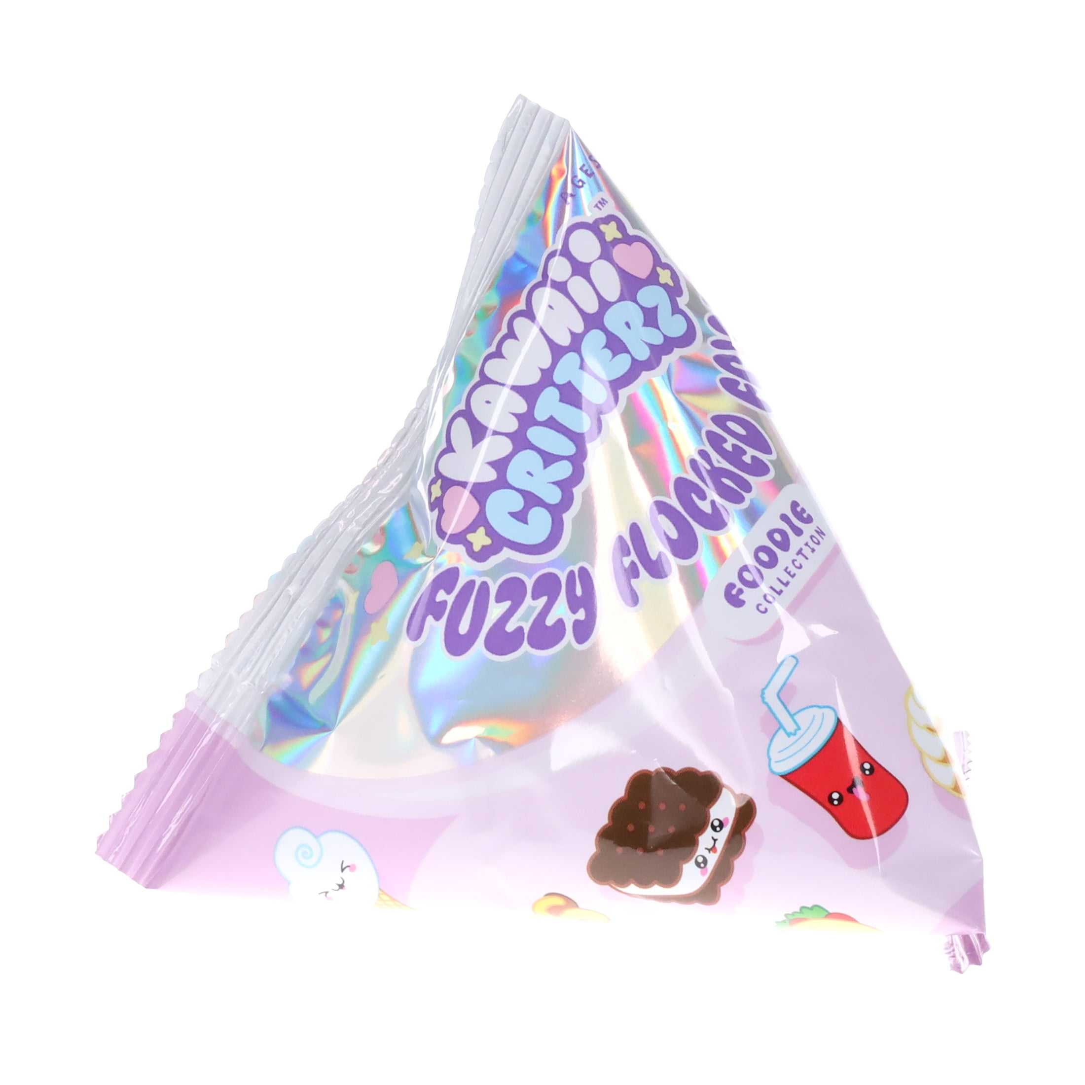 Kawaii Critterz - Foodie Collection - Blind Bag Minifigures - Cute Fuzzy Flocked Collectible Toys