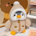 thumbnail image 1 of Kawaii Cross Dressing Penguin Plush Toy Four Colors Winter Warm Clothes Christmas Gift For Kids Lovely Soft Cartoon Dolls 9.8in/25cm, 1 of 23