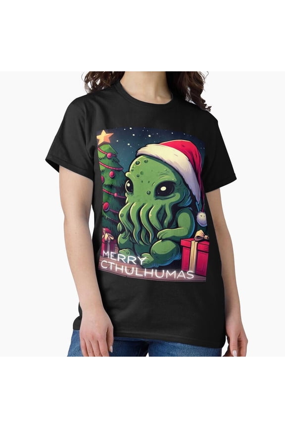 Kawaii Cthulhu Christmas, Merry Cthulhumas Cosmic Horror Holiday - Fan Favorite G28671 Unisex T-Shirt, Up to Size 5XL