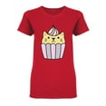 thumbnail image 1 of Kawaii Cupcake Cat Shaped T-Shirt Women -Image by Shutterstock, Female x-Large, 1 of 2