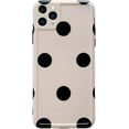 thumbnail image 1 of Kawaii Cute Black Spot Soft Phone Case Compatible with iPhone Case (White,iPhone 12), 1 of 6